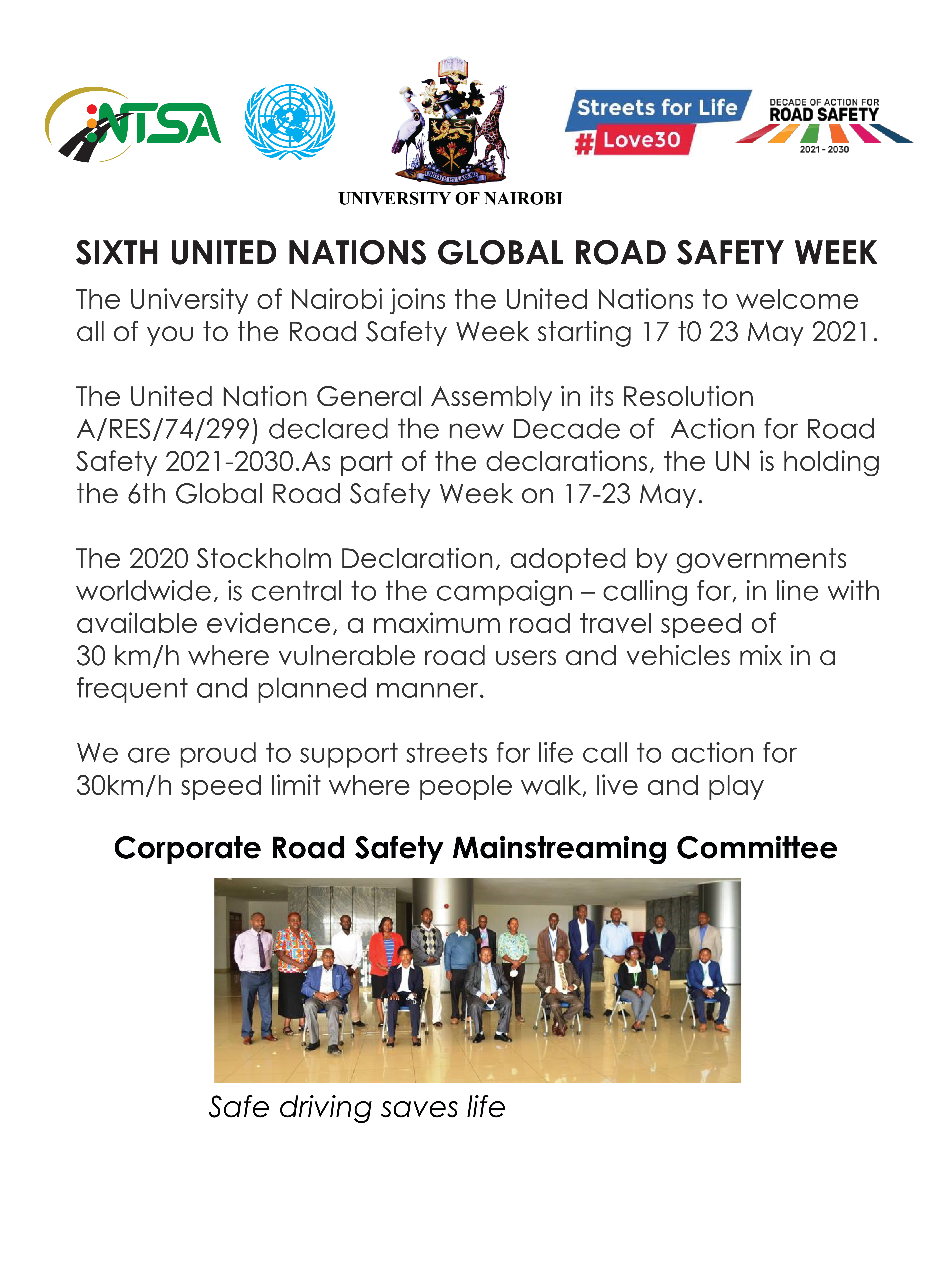 Global Road Safety Week