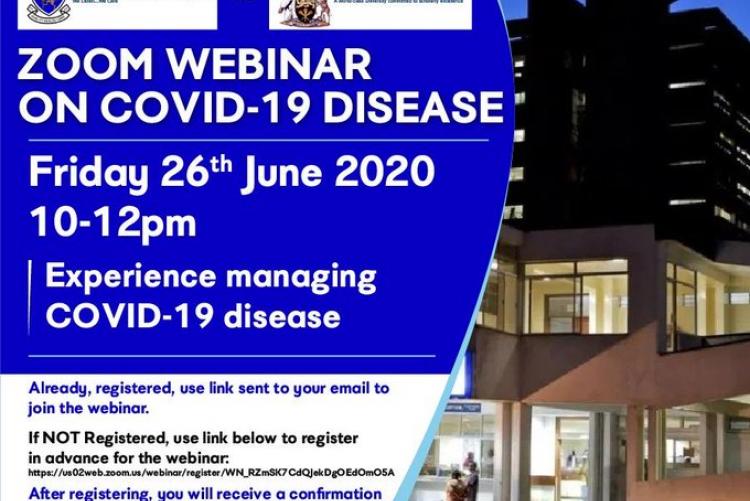 Experience on managining the COVID-19  Webinar