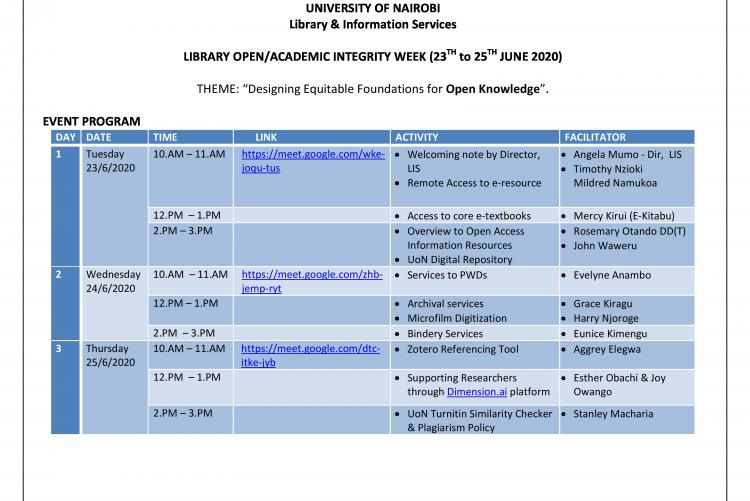 UoN Library virtual open day