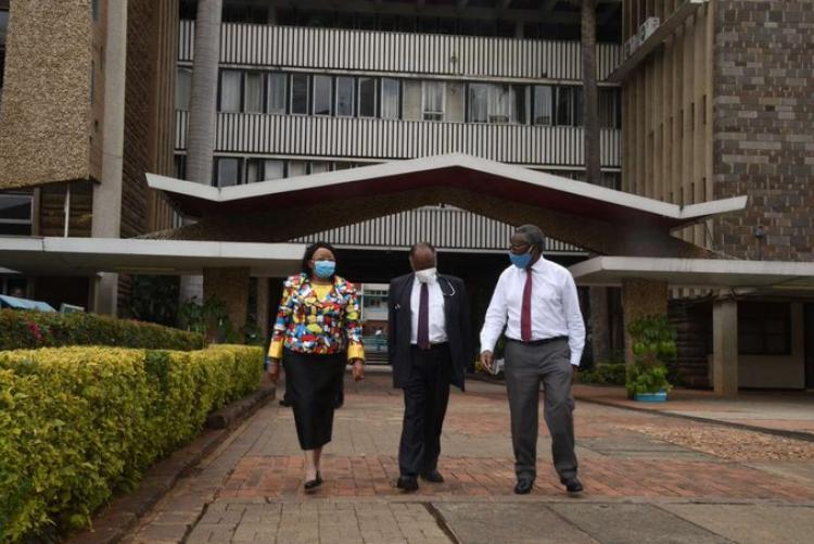 Dr. Gikonyo and Dr. Njenga  and VC  Prof.Kiama