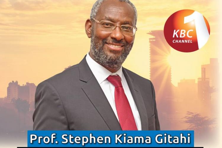 The VC Prof.Kiama live on KBC chanel