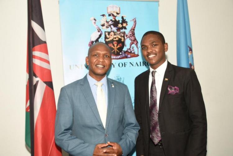 The UoN Hult prize directorMr.John G.Mwati Right