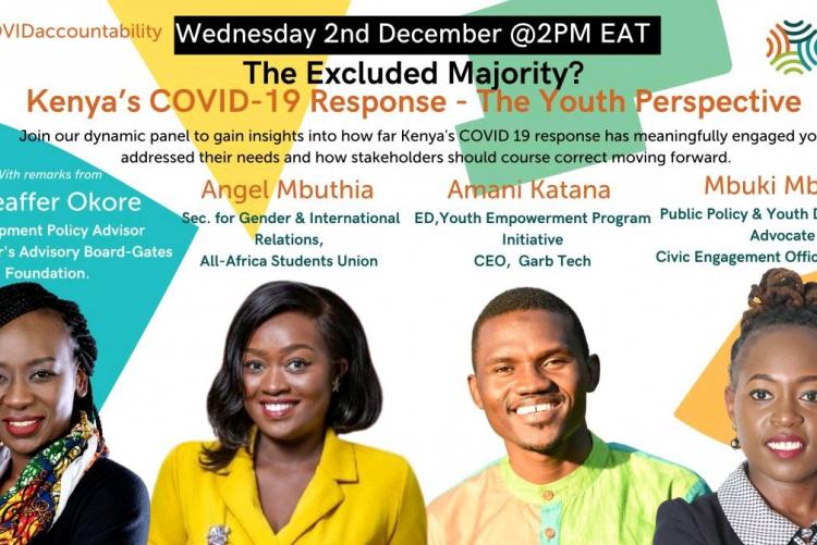 Invitation to a webinar on excluded majority Kenya Covid 19 response and the youth perspective