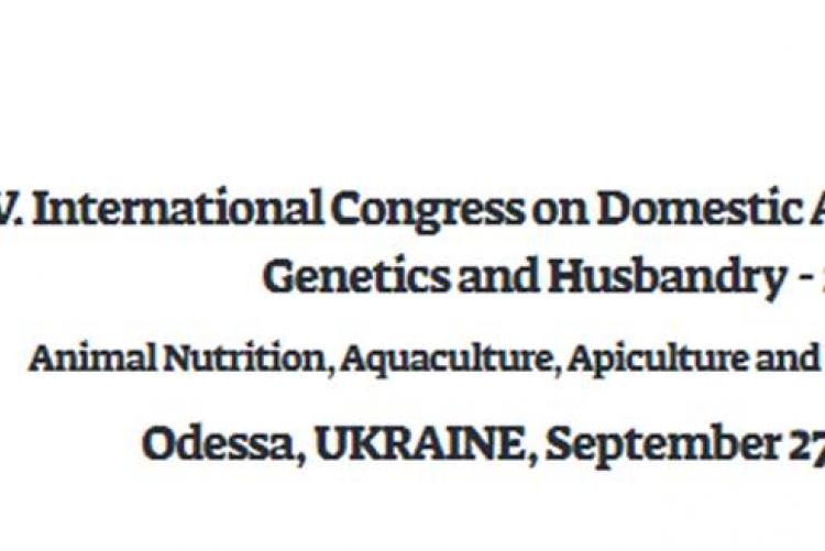 INVITATION TO THE TV.INTERNATIONAL CONGRESS ON DOMESTIC ANIMAL BREEDING,GENETICS AND HUSBANDRY-2021