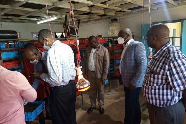 Officials from KARLO during a KCSAP meeting in Animal  Production