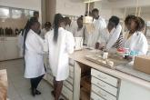 Bsc.Agriculture Students Doing their Principals of Animal Nutrition Practicals.