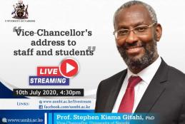 Our Vice- Chancellor, Prof. Stephen Kiama will address @uonbi  staff and students at 4.30 pm today