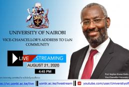 Vice-Chancellor's address to UoN Community today at 4:45 PM.https://vc.uonbi.ac.ke/live 