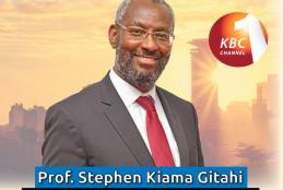 The VC Prof.Kiama live on KBC chanel