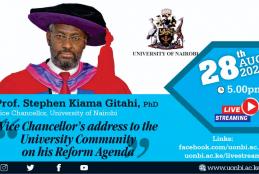 University of Nairobi community VC's reform  agenda address 