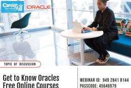  'Free online courses being offered by Oracle’ 