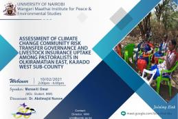 Invitation to a webinar on climate change and governance