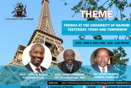 French at the University of Nairobi invites all  to a UoN@50 webinar