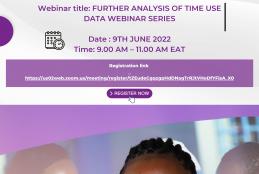 Webinar on time use data analysis